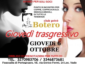 GIOVEDì 6 OTTOBRE