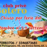 CHIUSURA PER FERIE DAL 5 SETTEMBRE, RIAPERTURA  VENERDI’ 20 SETTEMBRE