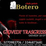 GIOVEDÌ TRASGRESSIVO: GIOVEDI’ 10 OTTOBRE, ORE 22,00.