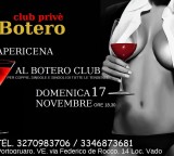 SEXY APERICENA AL BOTERO CLUB. DOMENICA 17 NOVEMBRE, ORE 18,30.