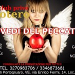 GIOVEDÌ DEL PECCATO: GIOVEDì 7 NOVEMBRE, ORE 22.00.